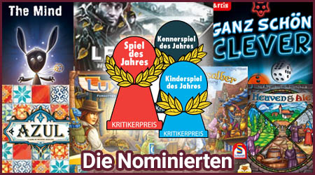 Spiel des Jahres 2018 - Die Nominierten
